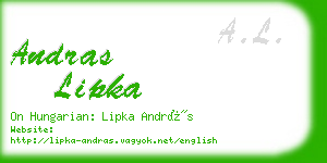 andras lipka business card